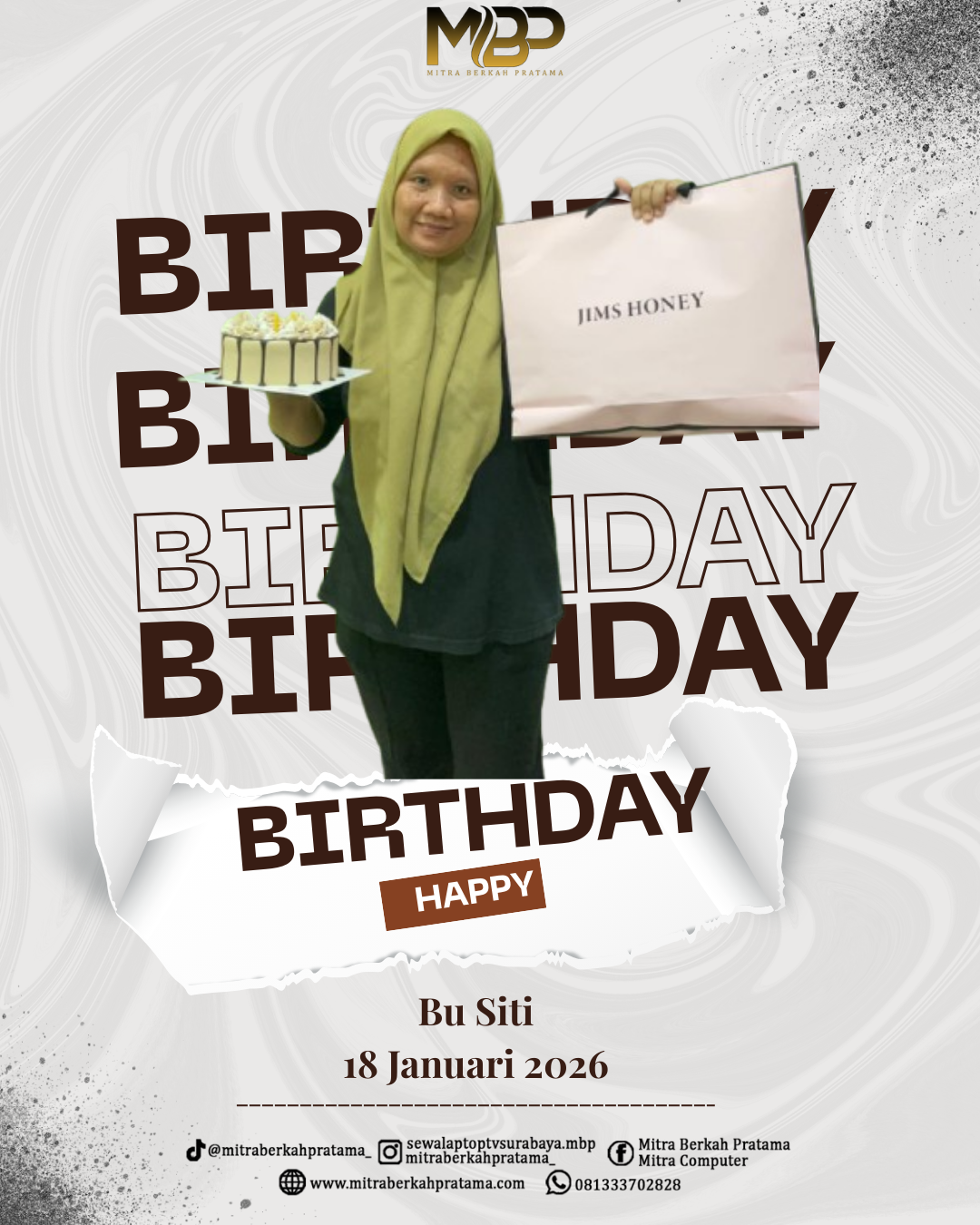 Surprise Ulang Tahun Untuk Bu Siti Mukasonah : 18 Januari 2026